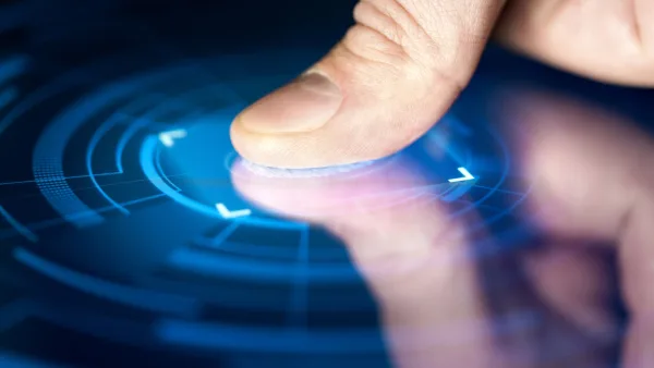 A hand giving a fingerprint