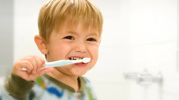 Toddler Brushing Teeth