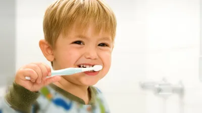 Toddler Brushing Teeth